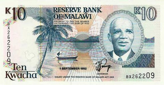 Malawi - 10 Kwacha 1992 (# 25b)