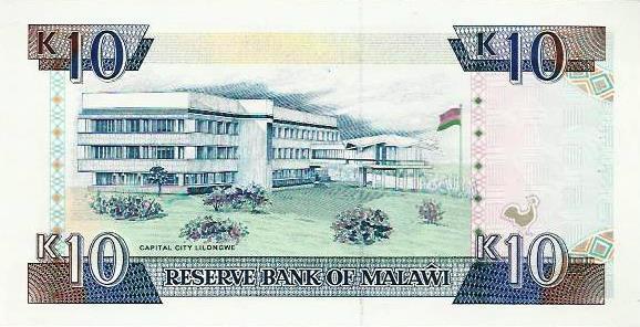 Malawi - 10 Kwacha 1992 (# 25b)