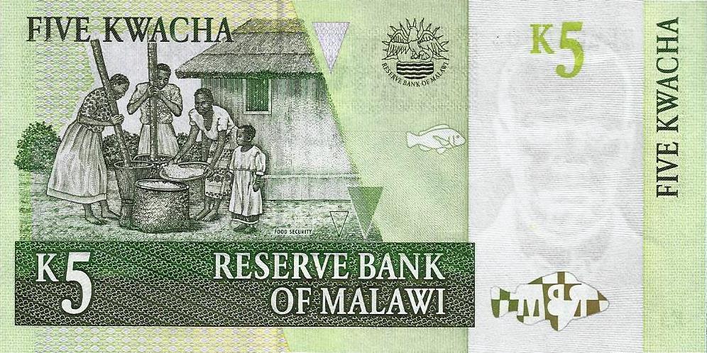 Malawi - 5 Kwacha 2005(# 36a)