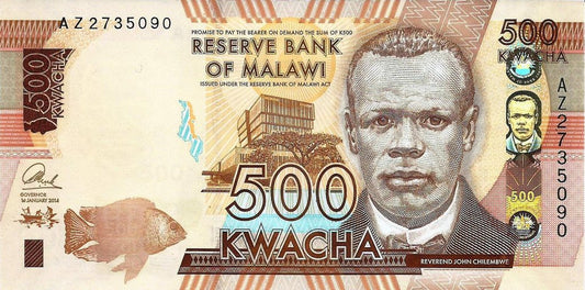 Malawi - 500 Kwacha 2014 (# 66a)