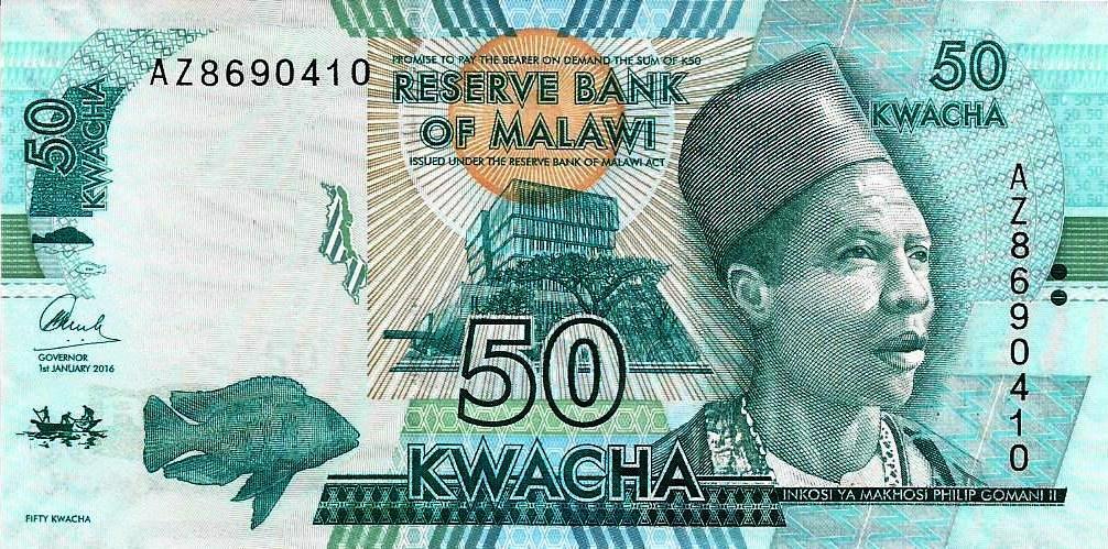Malawi - 50 Kwacha 2016 (# 64c)