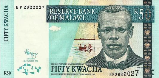 Malawi - 50 Kwacha 2009 (# 53d)