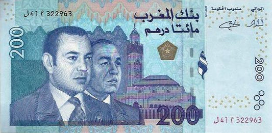 Marrocos - 200 Dirhams 2002 (# 71)