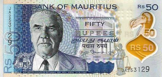 Mauricias - 50 Rupias 2013 (# 65)