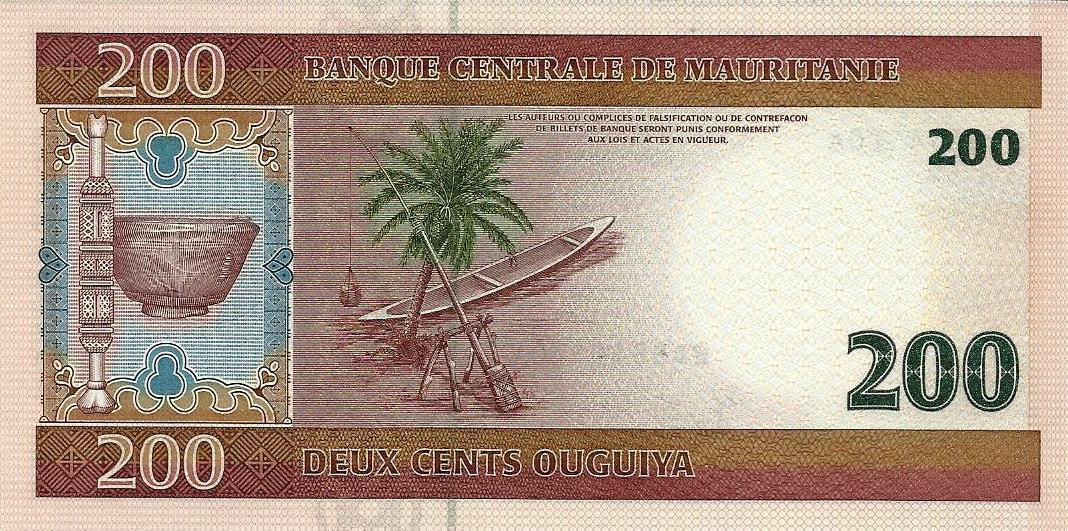 Mauritania - 200 Ouguiya 2006 (# 11b)