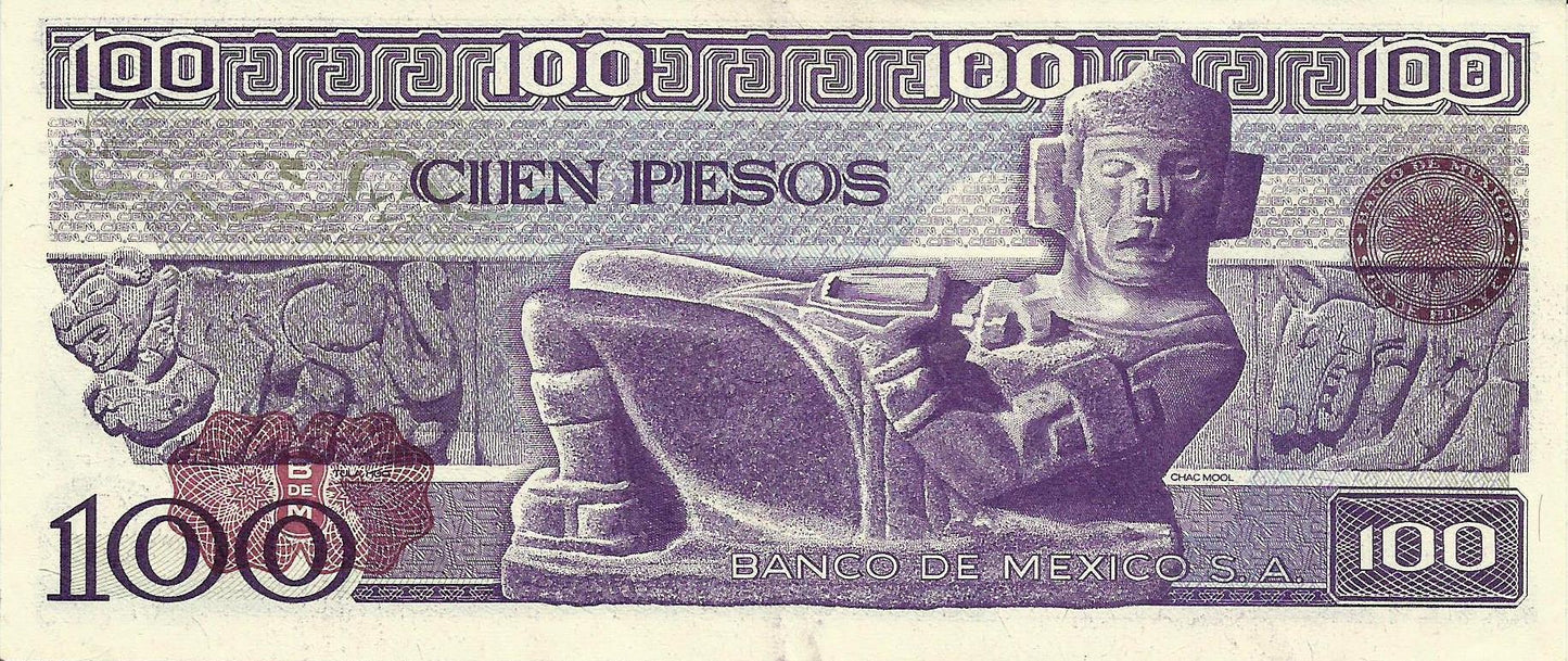 Mexico - 100 Pesos 1981 (# 74b)