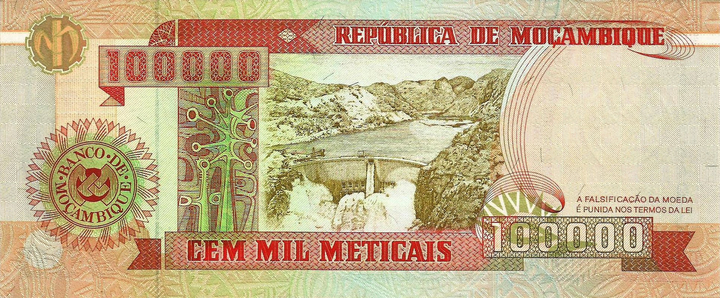 Moçambique - 100000 Meticais1993 (# 139)