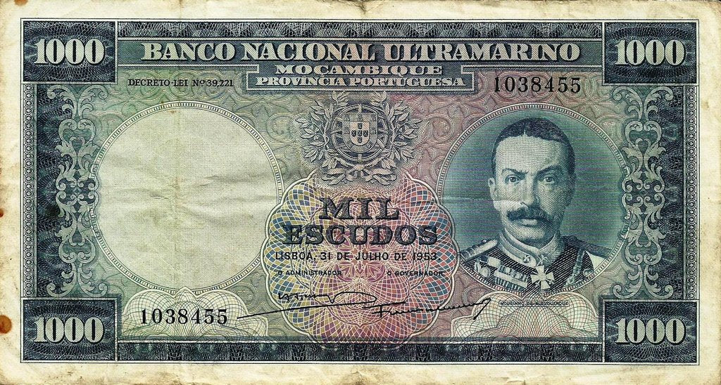 Moçambique - 1000$00 1953 (# 105a)