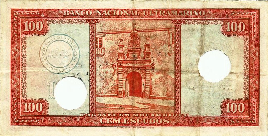 Moçambique - 100$00 1958 (# 107)