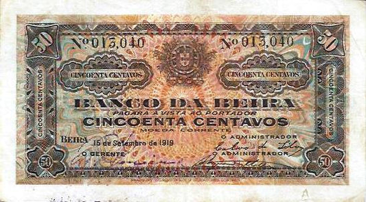 Moçambique - 50 Centavos 1919 (# R3)