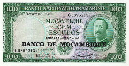 Mozambique - 100$00 1961 (76) (# 117)