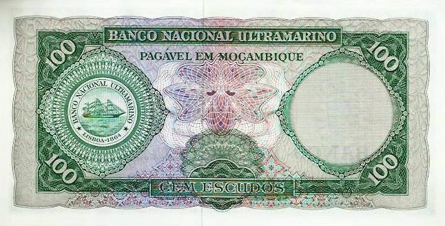 Mozambique - 100$00 1961 (76) (# 117)