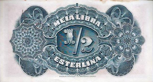 Moçambique - 1/2 Libra Esterlina 1934 (# R30)