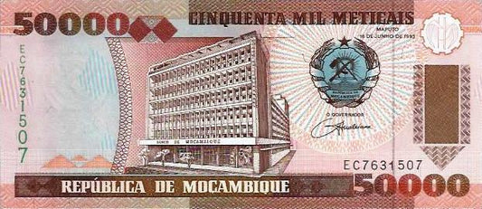 Moçambique - 50000 Meticais 1993 (# 138a)