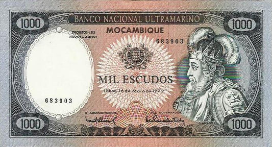 Moçambique - 1000$00 1972 (# 112)