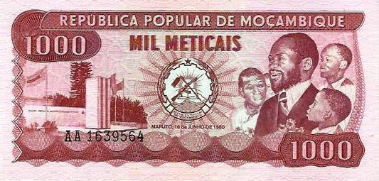 Moçambique - 1000 Meticais 1980 (# 128)