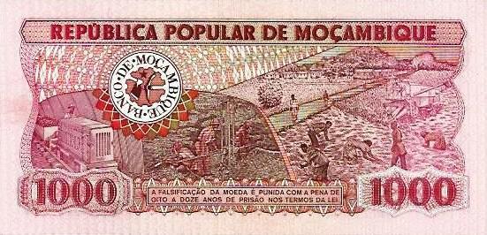 Moçambique - 1000 Meticais 1980 (# 128)