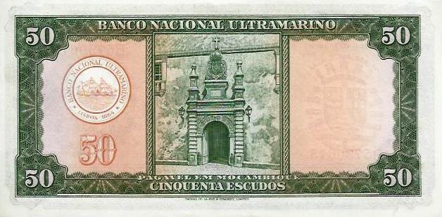 Moçambique - 50$00 1958 (# 106a)