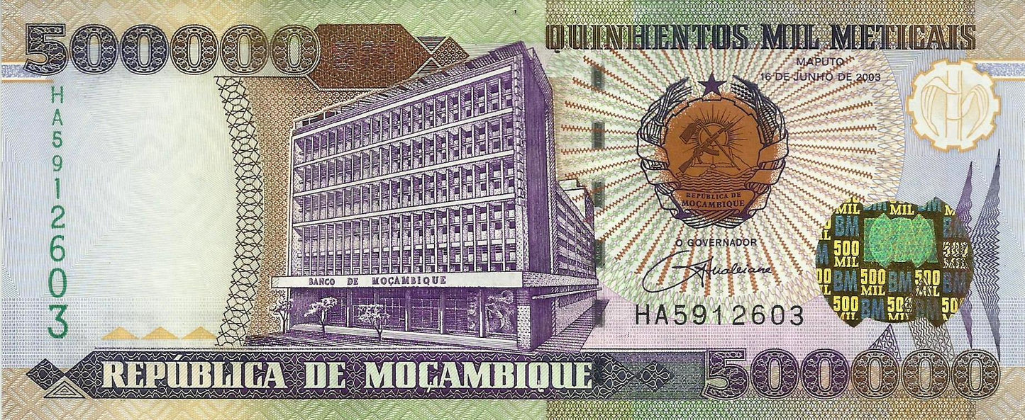 Moçambique - 500000 Meticias 2003 (# 142)