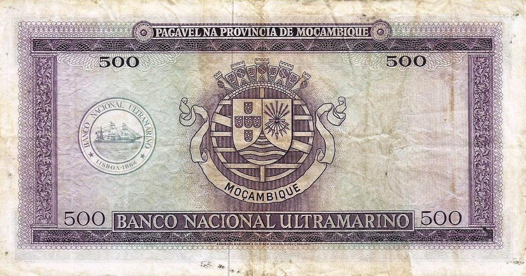 Moçambique - 500$00 1967 (# 104)