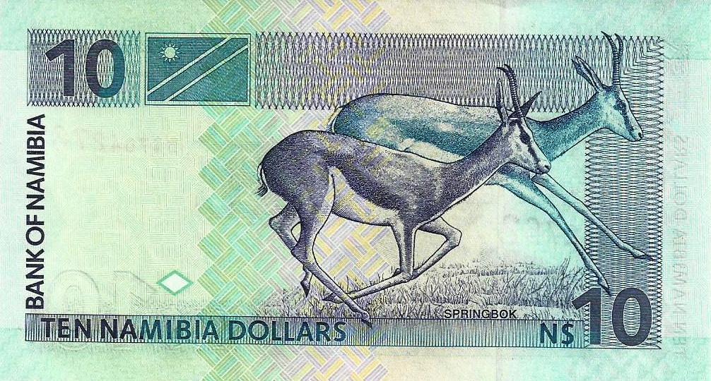 Namibia - 10 Dolares 2001 (# 4c)
