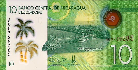 Nicaragua - 10 Cordobas 2015 (# 209)