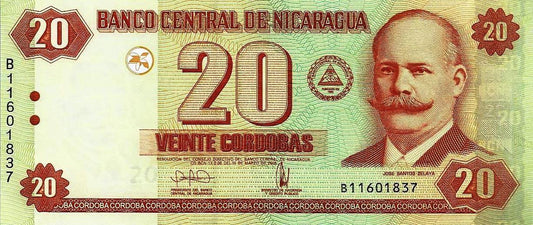 Nicaragua - 20 Cordobas 2006 (# 197)