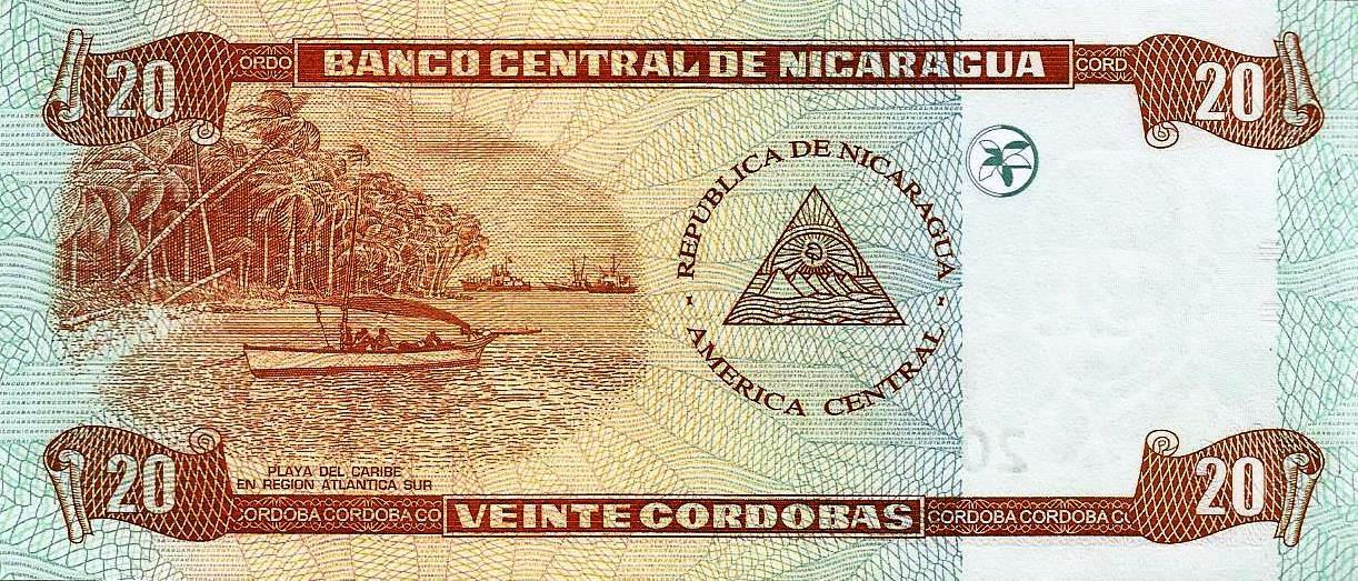 Nicaragua - 20 Cordobas 2006 (# 197)