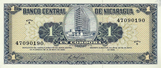 Nicaragua - 1 Cordoba 1968 (# 115a)