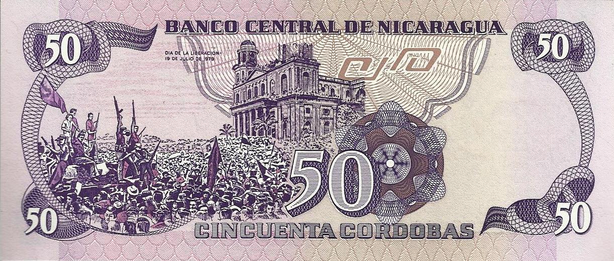 Nicaragua - 50 Cordobas 1984 ( # 140)
