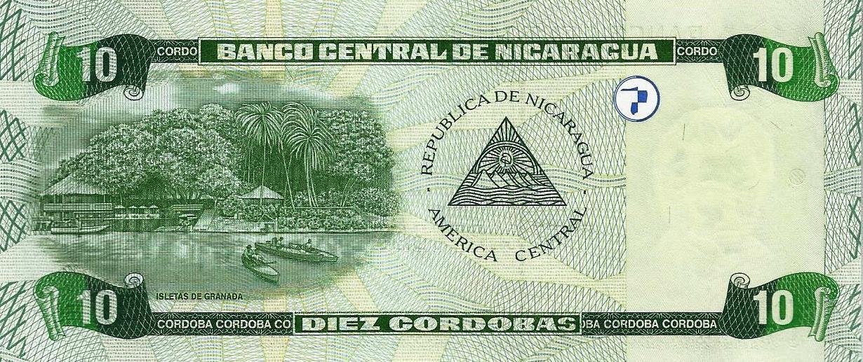 Nicaragua - 10 Cordobas 2002 (# 191)