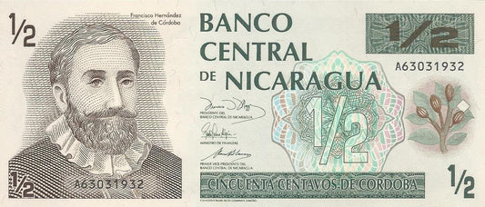 Nicaragua - 50 Centavos Cordoba 1991 (# 171)