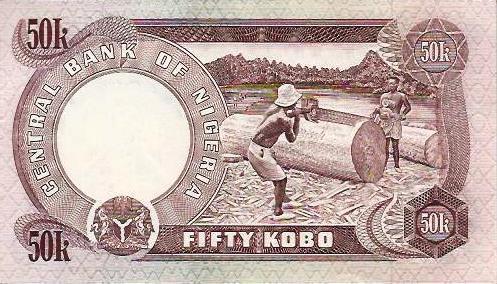 Nigeria - 50 Kobo 1973/78 (# 14g)