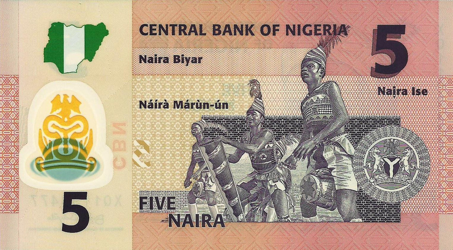 Nigeria - 5 Naira 2009 (# 38b)