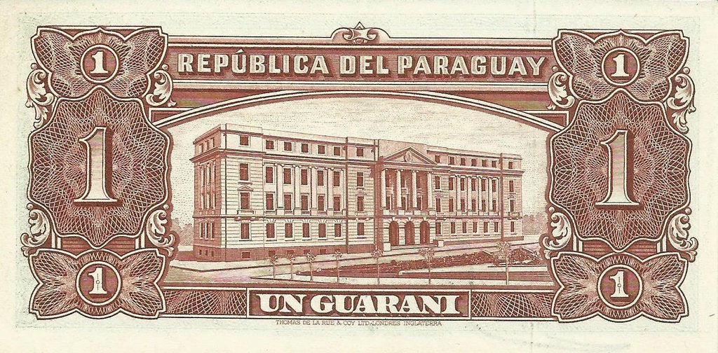 Paraguai - 1 Guarani 1952 (# 185a)