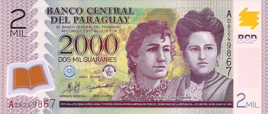 Paraguai - 2000 Guaranies 2008 (# 228a)