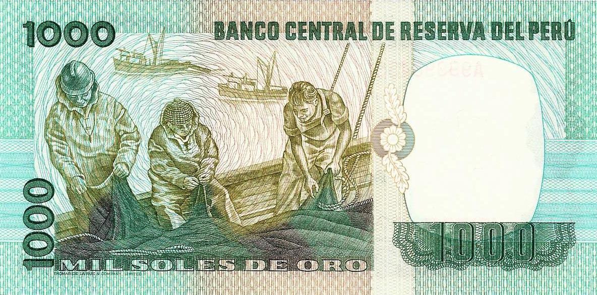 Peru - 1000 Soles Ouro 1979 (# 118)