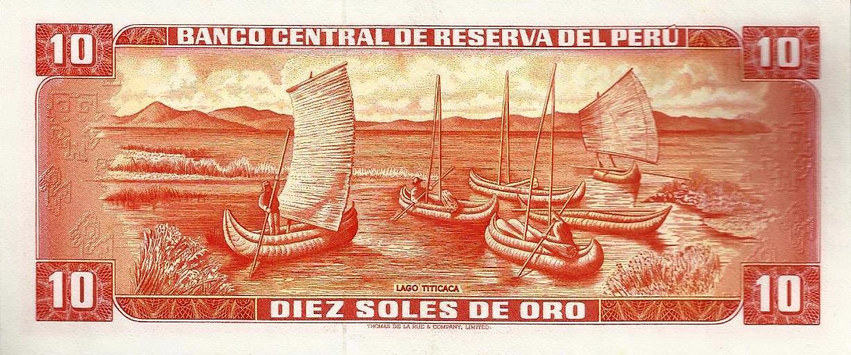 Peru - 10 Soles Ouro 1968 (# 84)