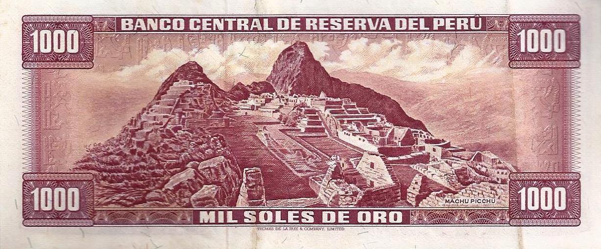 Peru - 1000 Soles Ouro 1975 (# 111)