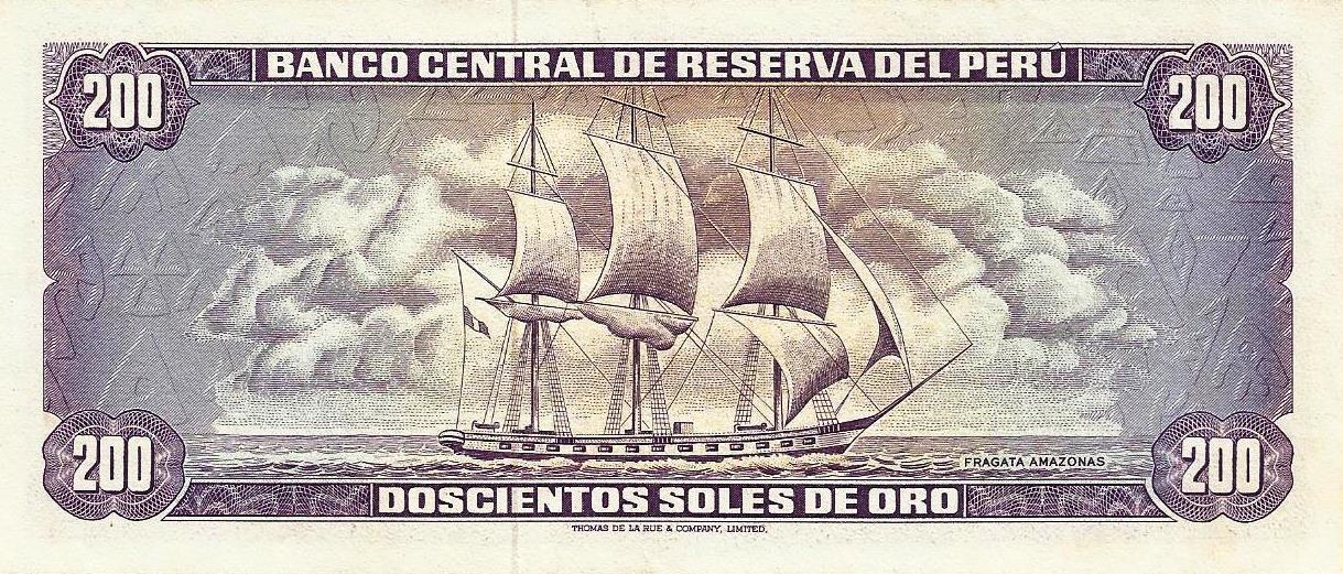 Peru - 200 Soles Ouro 1974 (# 103c)