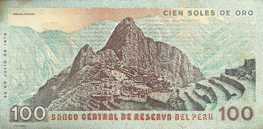 Peru - 100 Soles Ouro 1976 (# 114)