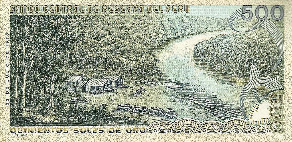 Peru - 500 Soles Ouro 1976 (# 115)