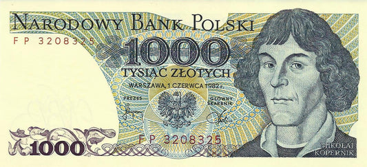 Polonia - 1000 Zlotych 1982 (# 146c)