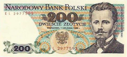 Polonia - 200 Zlotych 1988 (# 144c)