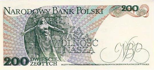 Polónia - 200 Zlotych 1988 (# 144c)