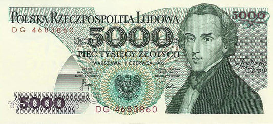 Polonia - 5000 Zlotych 1982 (# 150a)