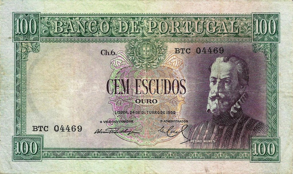 Portugal - 100$00 1950 (# 159)