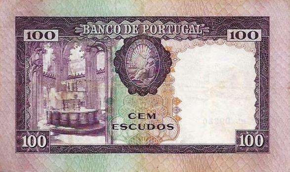 Portugal - 100$00 1961 (# 165)