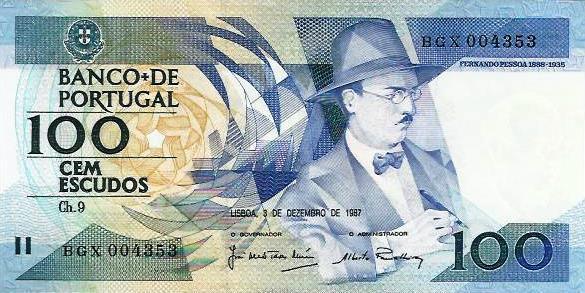 Portugal - 100$00 1987 (# 179d)