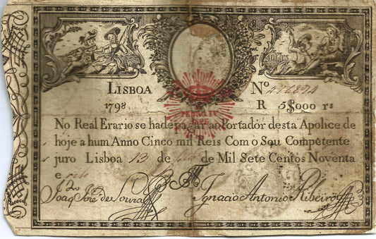 Portugal - 5$000 Reis 1798